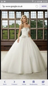 Ronald joyce wedding dress Lola size 20 (16-18) Princess Sweetheart Ivory - Picture 1 of 22