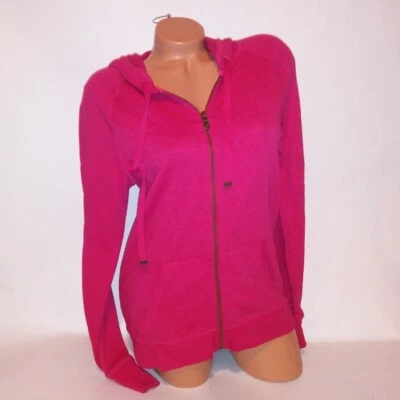 Sonoma Hoodie Womens Small Pink Solid Full Zip Long Sleeve - Image 1 of 4