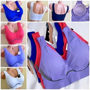 3-6 Women's Sports Bras Yoga Activewears Workout Gym TOP PLUS SIZE GIFT PACK 315 - Picture 1 of 10