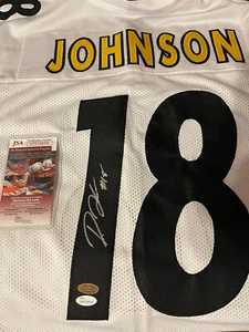 DIONTAE JOHNSON PITTSBURGH STEELERS SIGNED CUSTOM JERSEY JSA COA EXCLUSIVE - Picture 1 of 8
