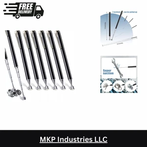 8 PCS Magnetic Grabbers Magnetic Pick-Up Tool with Pocket Clip Telescopic - Picture 1 of 5