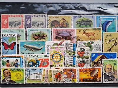 sellos Uganda tarjetas de stock y olímpicos 1980 mini hoja  Foto 1 de 2