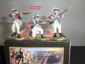 CONTE PAT205 PATRIOT BRITISH REGULARS FIRING METAL TOY SOLDIER FIGURE SET - Picture 1 of 1