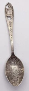Cuchara de recuerdo de plata esterlina y esmalte Lake Wales Florida - Imagen 1 de 4