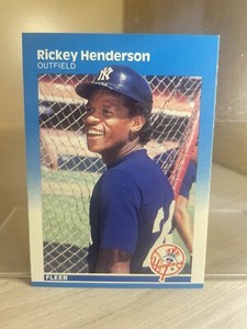 1987 Fleer Rickey Henderson #101  YANKEES