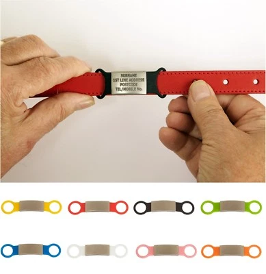 Tagifanny Silicone Slider Stainless Steel Laser Engraved AGILITY DOG/PET ID COLL - Image 1 of 4