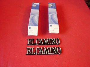 NOS 1978 - 1987 EL CAMINO QUARTER EMBLEMS PR (2) REAL GM #3064881 - Foto 1 di 5