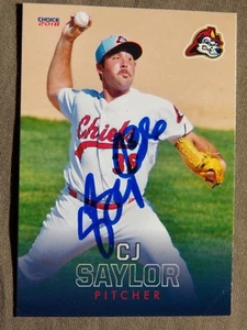 St Louis Cardinals C.J. Saylor Signed 2018 Peoria Chiefs Auto Card - Picture 1 of 1