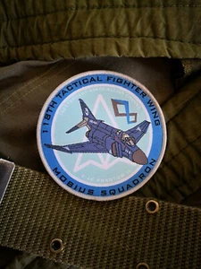 Ace Combat, ISAF mobius, F-4 Phantom II, aircraft military morale fighter patch - Picture 1 of 1
