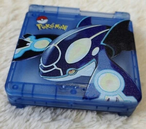 Nintendo Game Boy Advance SP Kyogre Pokemon Replacement Shell And Custom Box - Picture 1 of 14