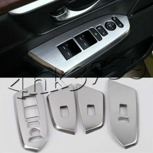 Interruptor ventana de coche plateado para Honda CR-V 2017-2022 panel elevador borde cubierta de moldeo - Imagen 1 de 3