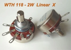 New 10pcs 15K Ω Ohm WTH118 WTH118-1A 2W Linear Potentiometer - Picture 1 of 4