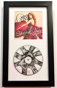 Taylor Swift original SPEAK NOW REPRINT signed CD framed display RP - Picture 1 of 1