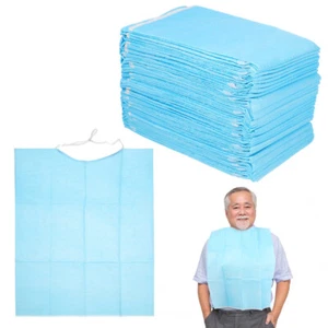 30 Pcs Waterproof Rice Bag Adult Food Bib Bibs for Elderly Women Miss - Picture 1 of 12