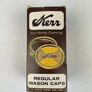 Kerr Tappi Regolari Mason 12 Fasce a Vite SOLO Vintage - Foto 1 di 4
