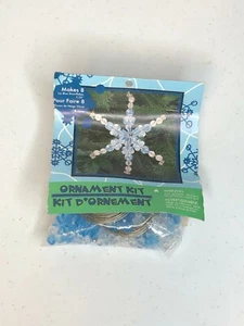 Kit de adornos artesanales estrella copo de nieve azul helado hace 8 - Imagen 1 de 9
