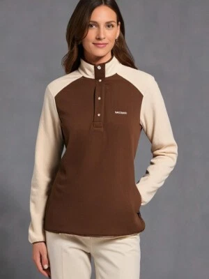 Columbia Benton весна пуловер куртка размер средний розовый / сливы 1/4 Snap флис - Изображение 1 из 4