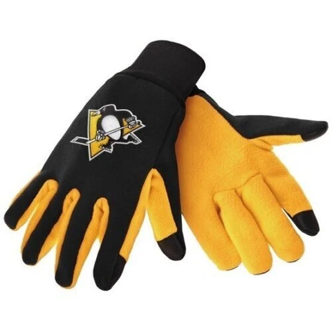 Pittsburgh Penguins Texting Gloves NEW One Size Fits Most FOCO Cover