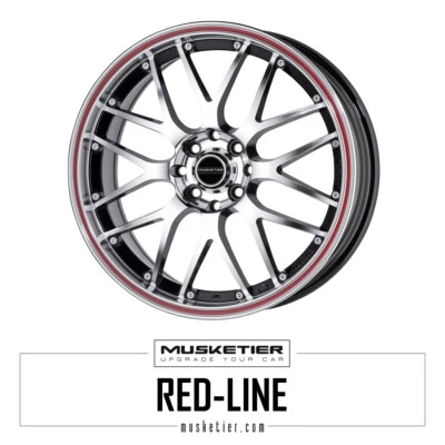 4x Sommerkomplettrad Red-Line 18 Zoll schwarz poliert Peugeot 208 ab 2019 - Bild 1 von 2