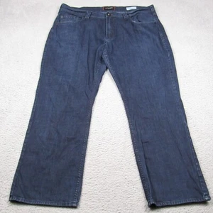 Guess Mens 40x30 Relaxed Straight Rowland Fit Dark Wash Denim Blue Jeans - Picture 1 of 19