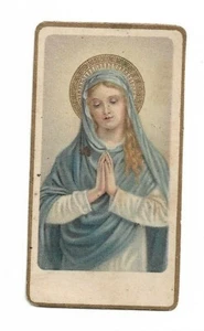 Virgen María - Santos católicos, católicos romanos, ¡antigua tarjeta sagrada vintage! - Imagen 1 de 2
