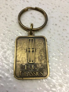 Vintage E&G Classics Brass Keychain Ford Lincoln (1) - Picture 1 of 2