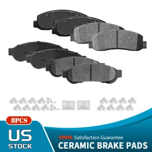 Front & Rear Brake Ceramic Pads Kits for 2005-2012 Ford F-250 F-350 Super Duty - Picture 1 of 8