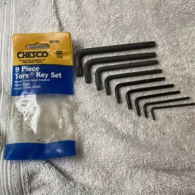 Chesco 9 Piece Torx Key Set Made In USA - Image 1 of 4