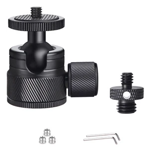 Mini soporte de cabeza de bola trípode adaptador rosca de tornillo para trípode de cámara DSLR - Imagen 1 de 15