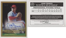2018 Panini Donruss Retro 1984 Signatures Gold /10 John Franco #84S-JF Auto
