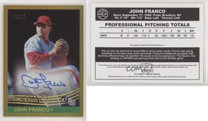 2018 Panini Donruss Retro 1984 Signatures Gold /10 John Franco #84S-JF Auto