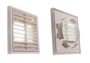 8X Louvred Parrilla Exterior/Interior Uso Respiraderos 100mm 10.2cm Onestopdiy - Imagen 1 de 1
