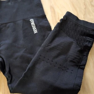 Gymshark Active Capri Pants  Womens Size S high rise Workout Gym Black Sculpting - Picture 1 of 5
