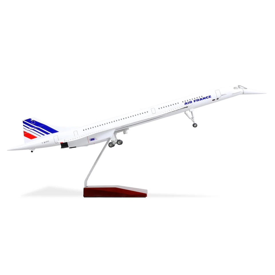 QIYUMOKE 1:125 Scale Die-cast Concorde Airplane Model - Air France Edition - Image 1 of 4