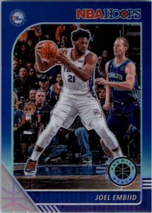 2019-20 Hoops Premium Stock Prizms Blue #145 Joel Embiid - NM-MT