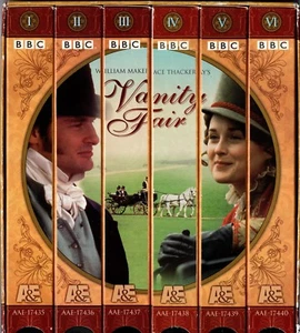 WILLIAM MAKEPEACE THACKERAY "VANITY FAIR" 6 VHS BOX SET 1999 bbc - Picture 1 of 2