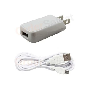 Wall Charger+USB Cable Cord 6FT Micro for LG Phoenix G2 G3 G4 K4 K7 K8 K10 V10 - Picture 1 of 9