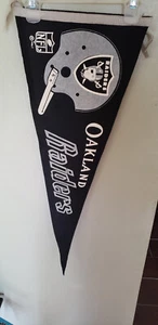 OAKLAND RAIDERS 1967 ONE BAR HELMET RETRO NFL FELT PENNANT 7/8/22 - Picture 1 of 4
