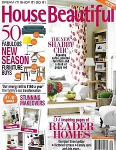 House Beautiful Magazine New Shabby Chic Home Makeovers Furniture Buys 2011 - Picture 1 of 12