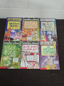 Horrible Science & Histories Book Lot of 6 PB Ugly Bugs Groovy Greeks - Picture 1 of 19