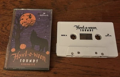 Vintage Hallmark Howl-O-Ween Sounds 45 Min Cassette Spooky Halloween Plays Great - Image 1 of 4