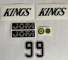 Replicated Vintage Jofa VM Helmet 225 & 235 51 Stickers Gretzky Kings Silver 99