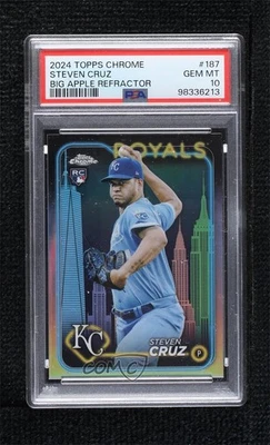 2024 Chrome Fanatics Fest Exclusive Big Apple Refractor Steven Cruz Rookie RC - Image 1 of 2