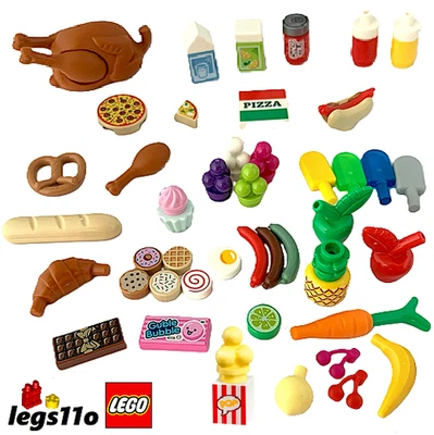 LEGO Minifigure Food & Drink Accessories - NEW - choose type - Image 1 of 3
