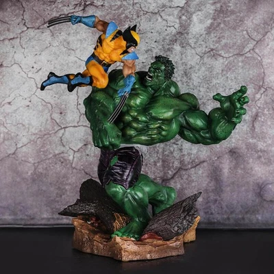 US! Marvel Hulk VS.Wolverine 13'' PVC Figure Model Statue Collection Toy Gift - Image 1 of 4