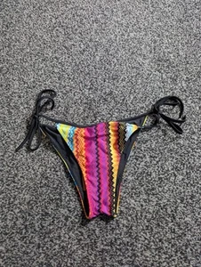 Pantalones de bikini Missoni IT 42 UK 10 Zig Zag estampado corbata lateral trajes de baño - Imagen 1 de 5