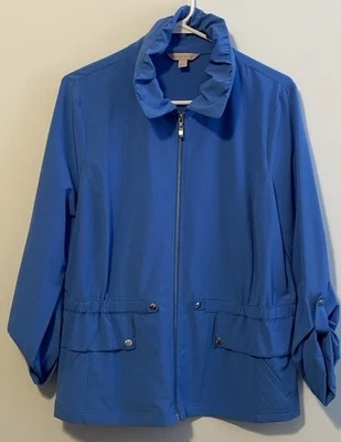 Laura Ashley zip up jacket. Size large. - Image 1 of 4