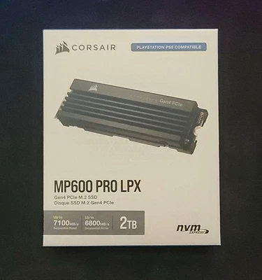 Corsair MP600 PRO LPX 2TB M.2 NVMe PCIe x4 Gen4 SSD PC/PS5 Foto 1 de 2
