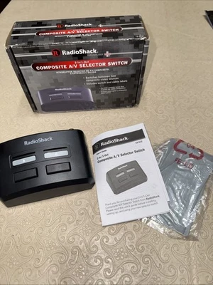 Radio Shack Composite A/V Selector Switch 2 In & 1 Out Model 15-312 (H2) - Image 1 of 4
