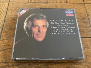 Beethoven: The Five Piano Concertos / Vladimir Ashkenazy (3 CD, 1988) Cleveland - Picture 1 of 3